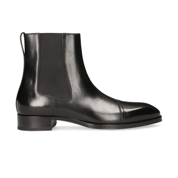 TOM FORD Black Elkan Chelsea Ankle Boots (Size US:12, EU:45) - Picture 2 of 10
